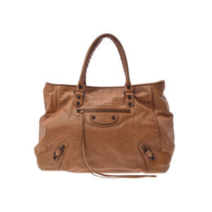 Balenciaga The Sunday lambskin camel